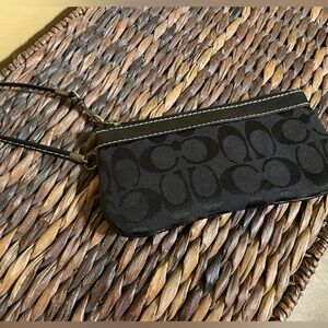 Black Coach Wristlet